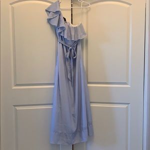 NWT! One shoulder ruffle Banana Republic maxi
